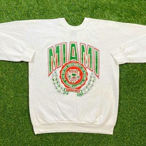 Vintage University Of Miami Hurricanes USA Xtra 305 The U Miami St shirt gift